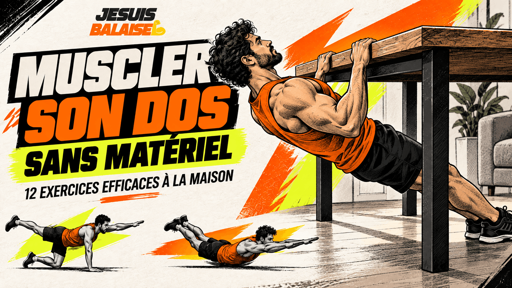 12 exercices dos sans matériel pour te muscler à la maison 2 Muscler son dos sans matériel avec des exercices au poids du corps à la maison