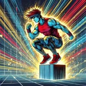 Les meilleurs exercices de pliométrie en callisthénie pour augmenter ta puissance 3 un homme qui fait l'exercice de pliométrie de saut sur boite