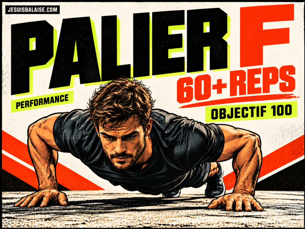 Pompe au palier F avec objectif de réussir 100 pompes d’affilée