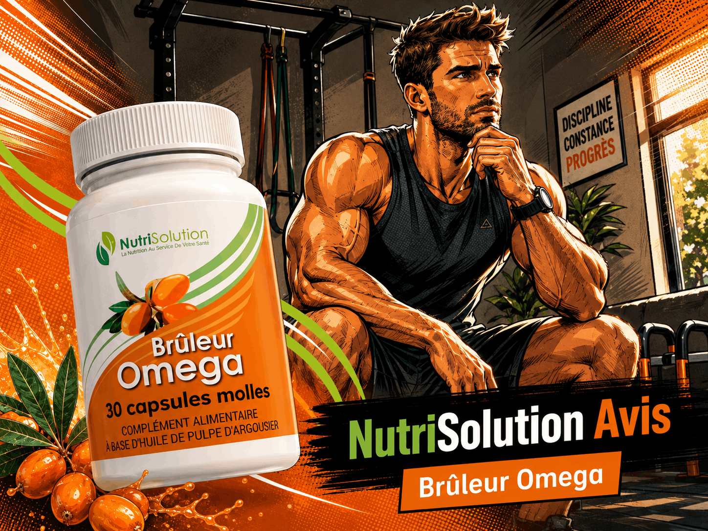 Nutrisolution avis : booste tes séances à la maison en 2026 2 Avis NutriSolution Brûleur Omega pour la callisthénie et l'entraînement à la maison