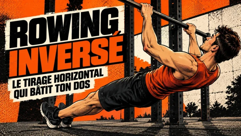 Rowing inversé au poids du corps pour muscler le dos